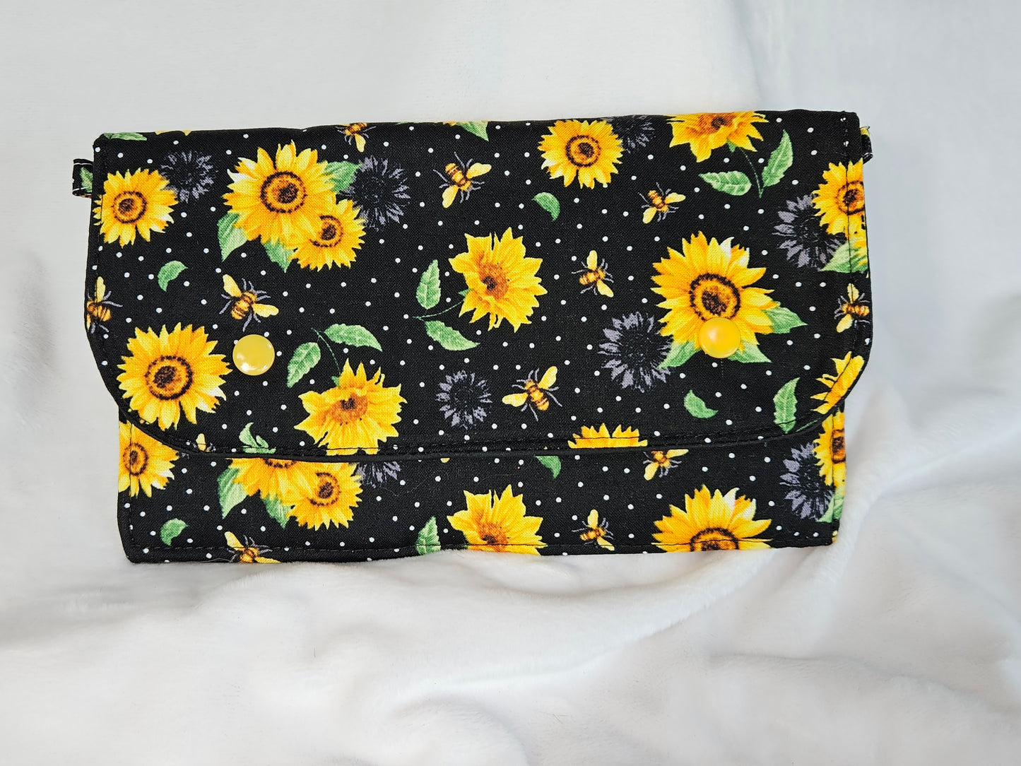 Sunflowers and Honey Bees Crossbody Bag