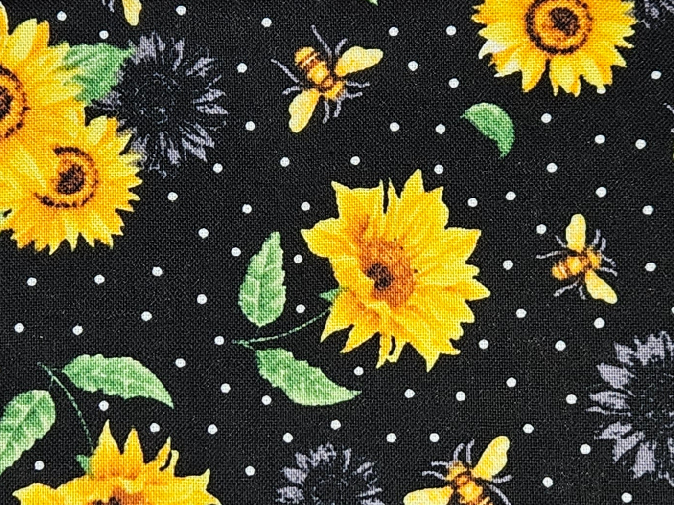 Sunflowers and Honey Bees Crossbody Bag