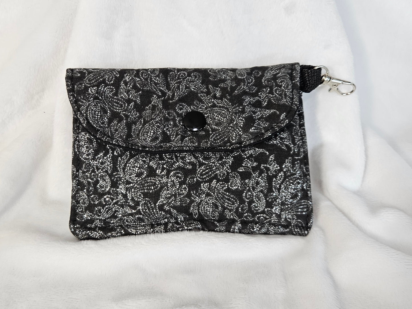 Black and Silver Card Pouch