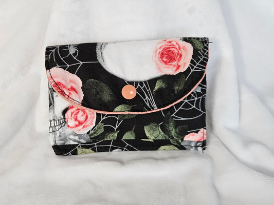 Skulls and Roses Card Pouch